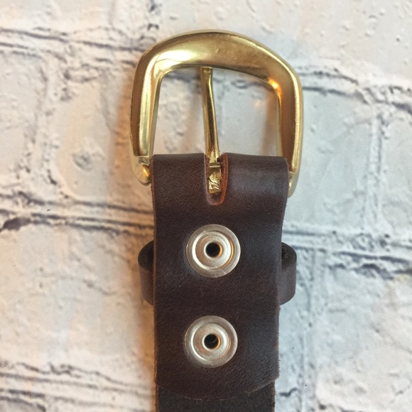 MARC WOLF LTD MENS BROWN LEATHER BELT SIZE 70 - Picture 3 of 7